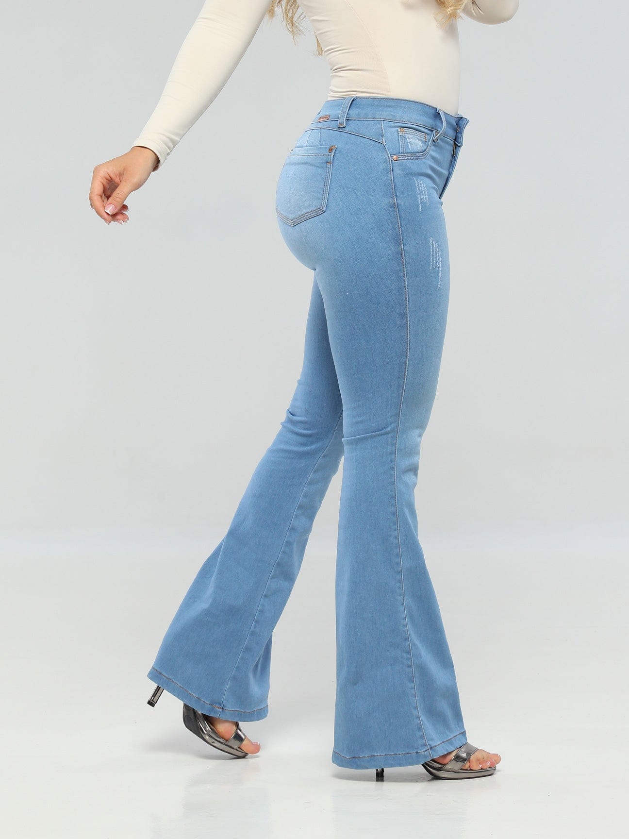 Lowla 239257 High Waisted Butt Lifting Colombian Women Capri Jeans