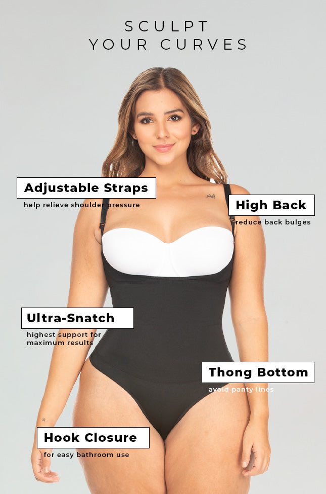 Hourglass Tummy Control Thong Body Shaper 6005