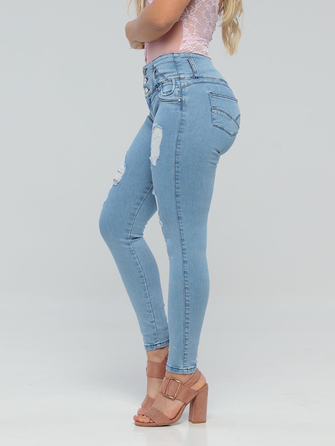 Jeans Levanta Glúteos Corazones 14245